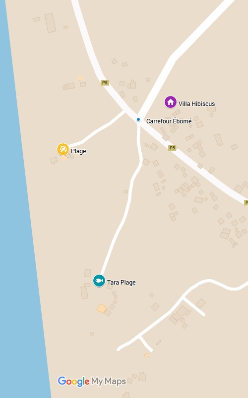 Carte position Villa Hibiscus